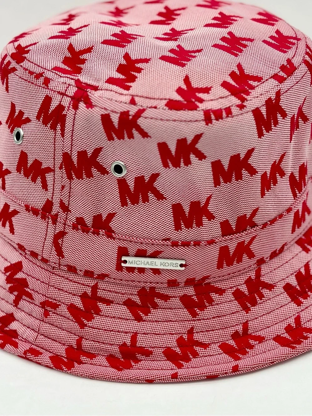 Michael Kors Pink MK Logo Bucket Hat